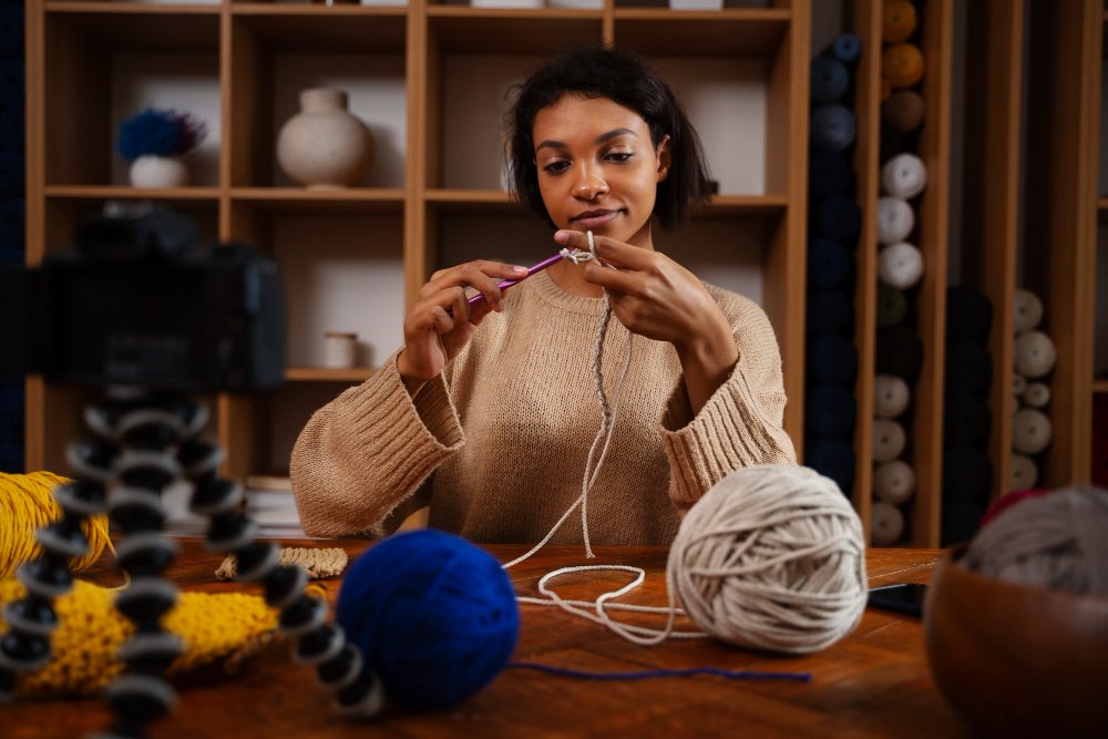 This guide will take you from choosing your first hook and yarn to making a slip knot, creating chains, working single crochet, fixing common mistakes and completing your first crochet project.