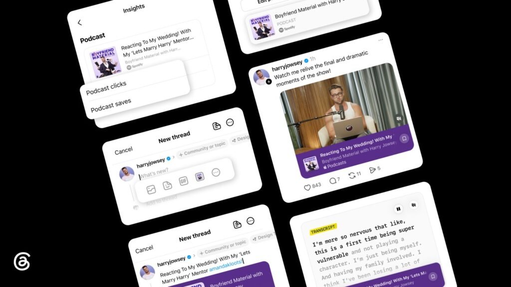 Threads is making a bigger push into the podcast world. The social media platform has introduced a new set of tools that can help podcasters promote their shows, highlight individual episodes, bring listeners back and understand how people are responding to their content.